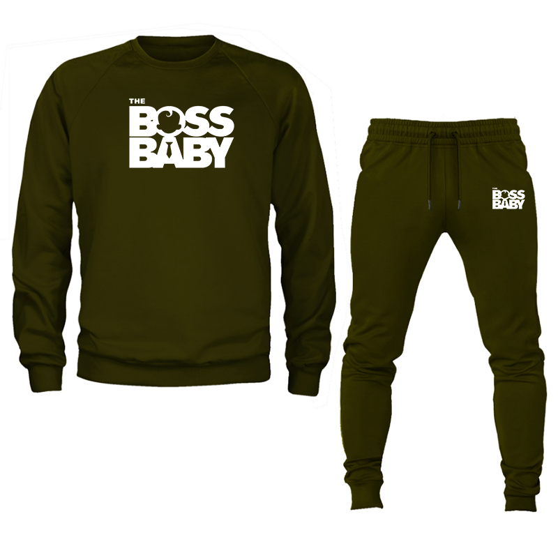 Men's Boss Baby Crewneck Sweatshirt Joggers Set