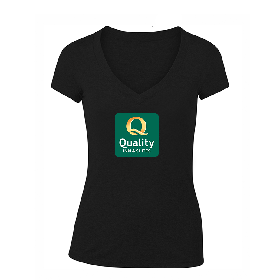 Women's Quality Inn & Suites V Neck T-Shirt