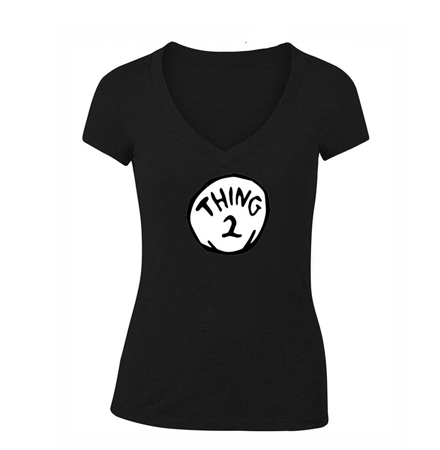 Women's Dr. Suess Thing 2 V Neck T-Shirt