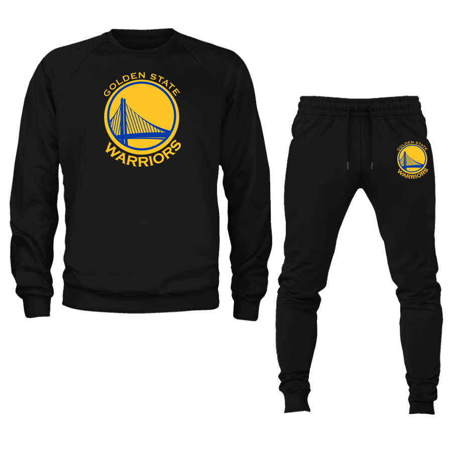 Unisex Golden State Warrior Crewneck Sweatshirt Joggers Suit