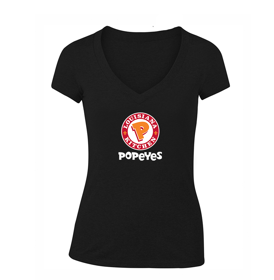 Women's Popeyes Louisiana Kitchen V Neck T-Shirt