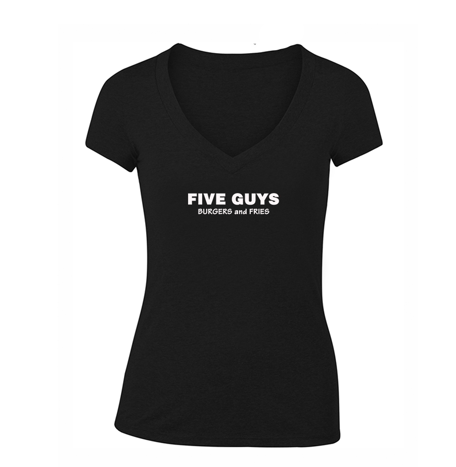 Women's Five Guys V Neck T-Shirt