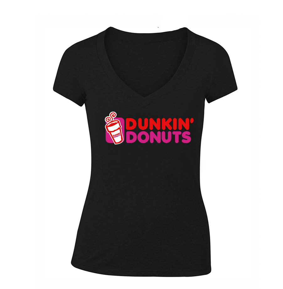 Women's Dunkin Donuts V Neck T-Shirt