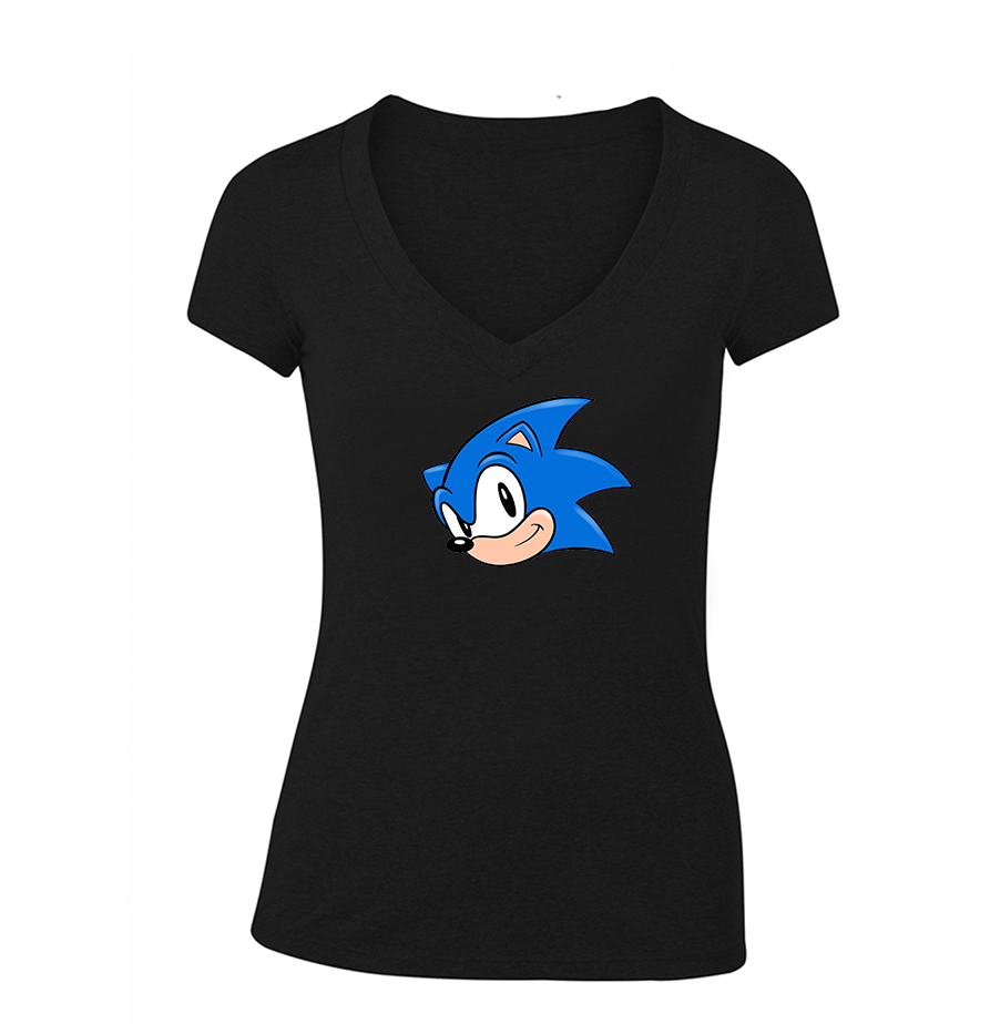 Women's Sonic the Hedgehog V Neck T-Shirt