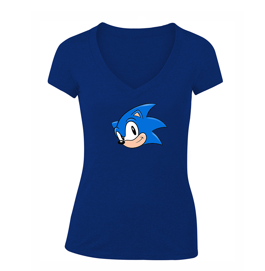Women's Sonic the Hedgehog V Neck T-Shirt