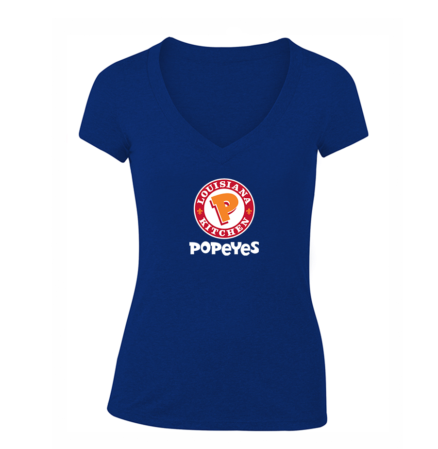 Women's Popeyes Louisiana Kitchen V Neck T-Shirt
