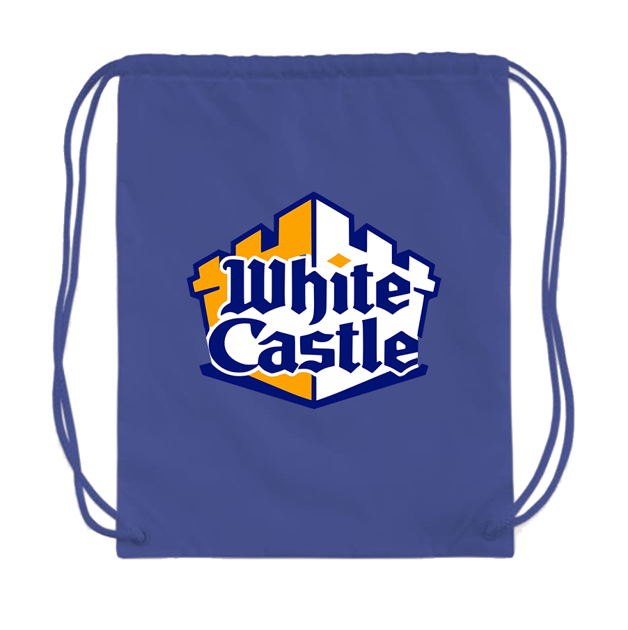 White Castle Drawstring Bag