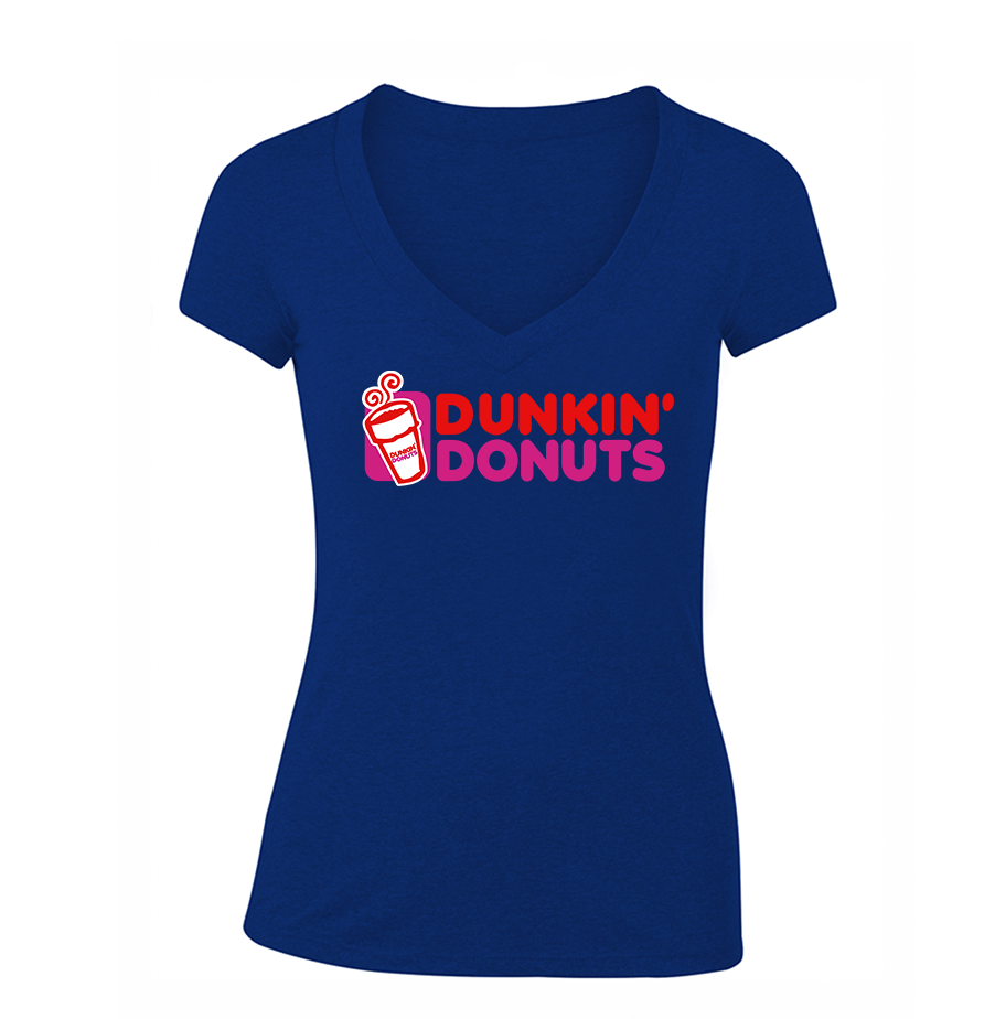 Women's Dunkin Donuts V Neck T-Shirt