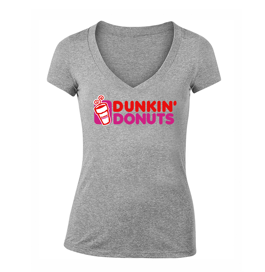 Women's Dunkin Donuts V Neck T-Shirt