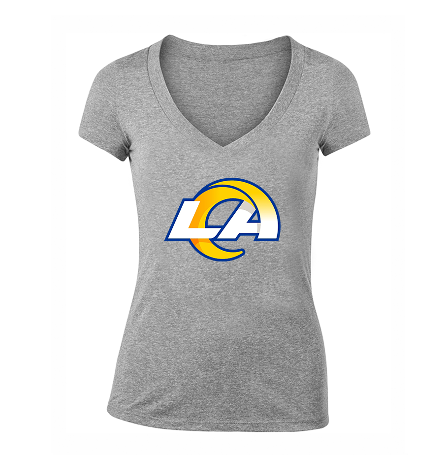 Women's Los Angeles Rams V-Neck T-Shirt