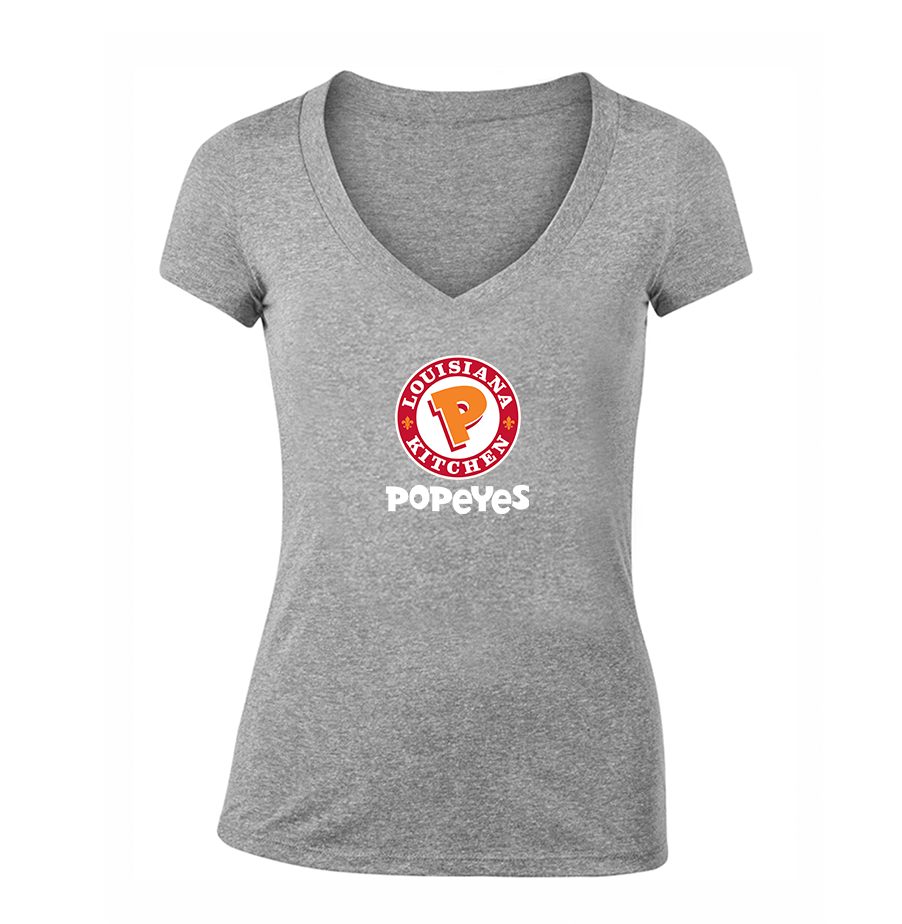 Women's Popeyes Louisiana Kitchen V Neck T-Shirt