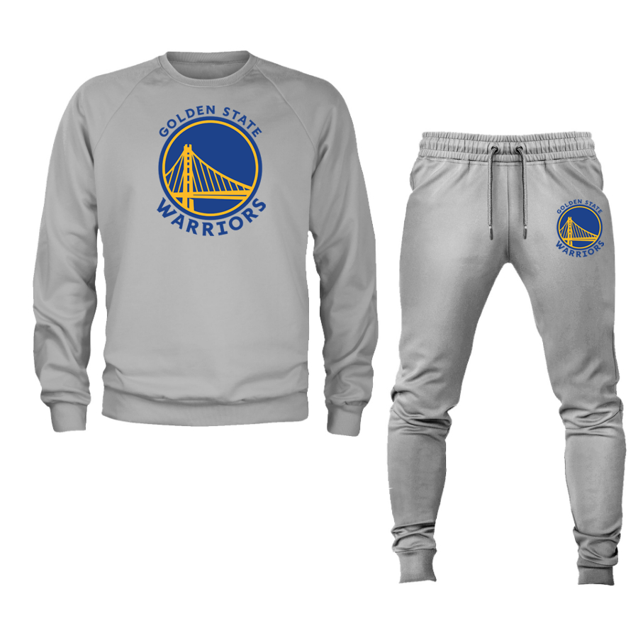 Unisex Golden State Warrior Crewneck Sweatshirt Joggers Suit