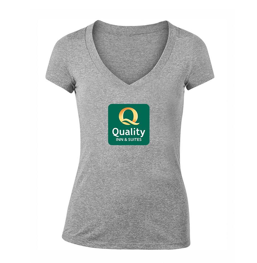 Women's Quality Inn & Suites V Neck T-Shirt