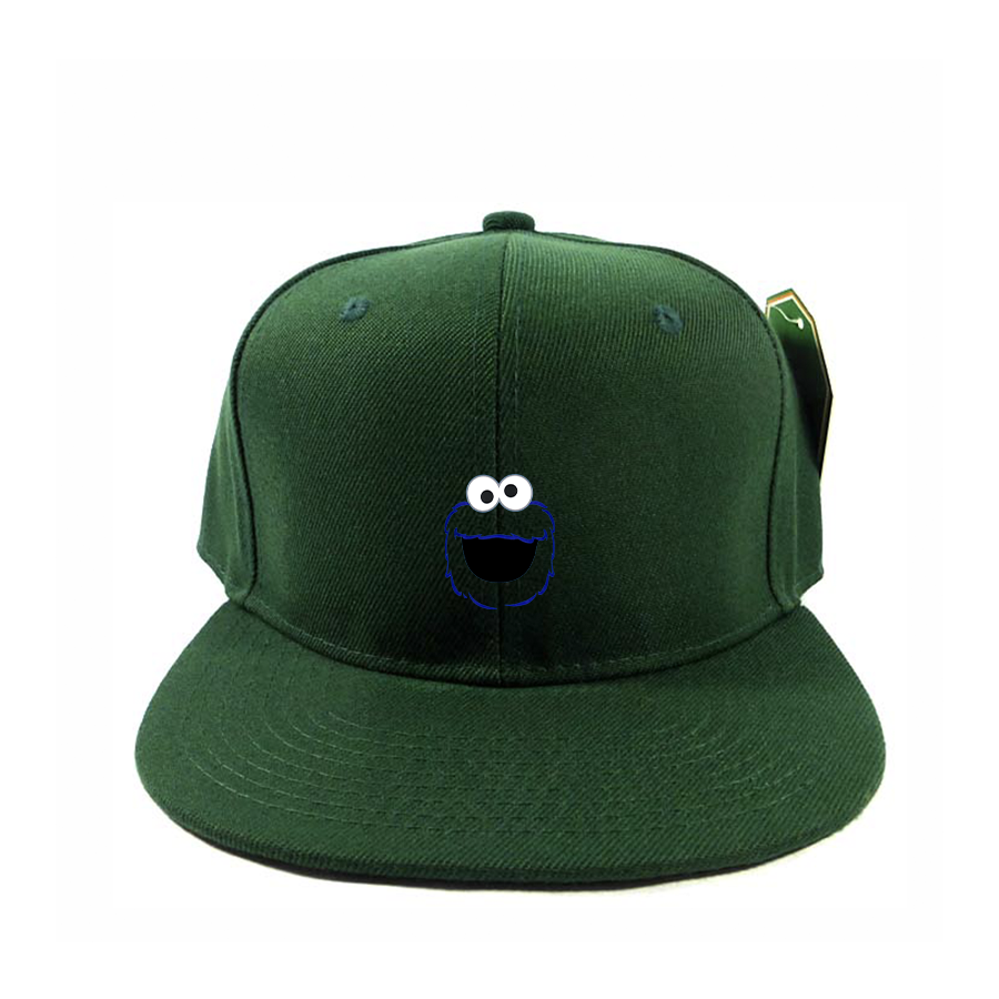 Sesame Street Cookie Monster face Snapback Hat