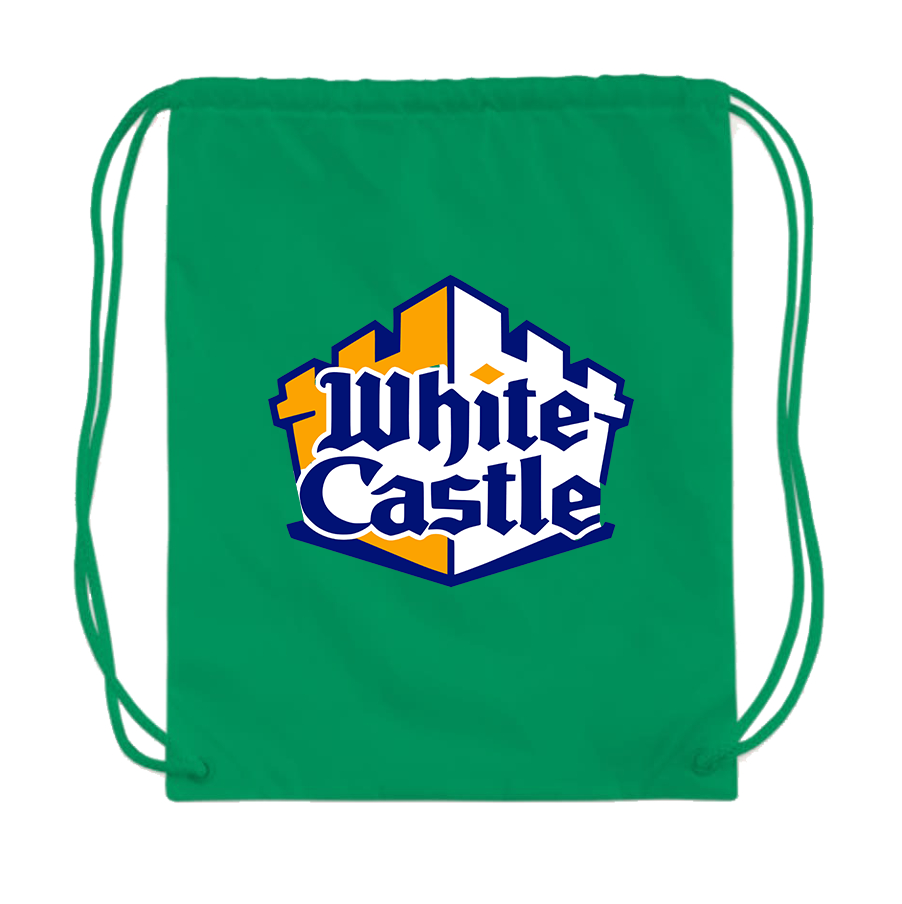 White Castle Drawstring Bag