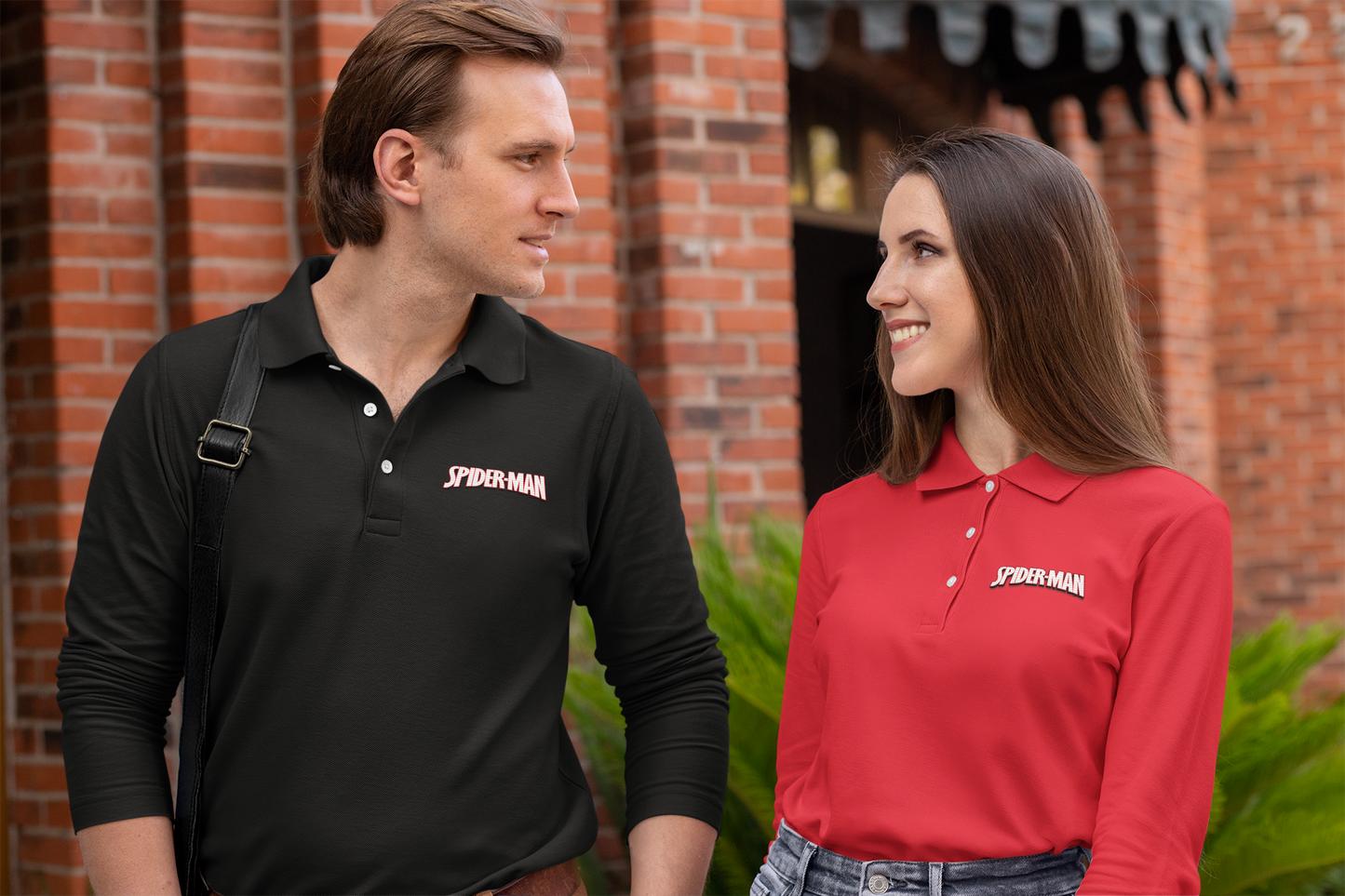 Men's Spider Man Paragon Prescott Long Sleeve Polo