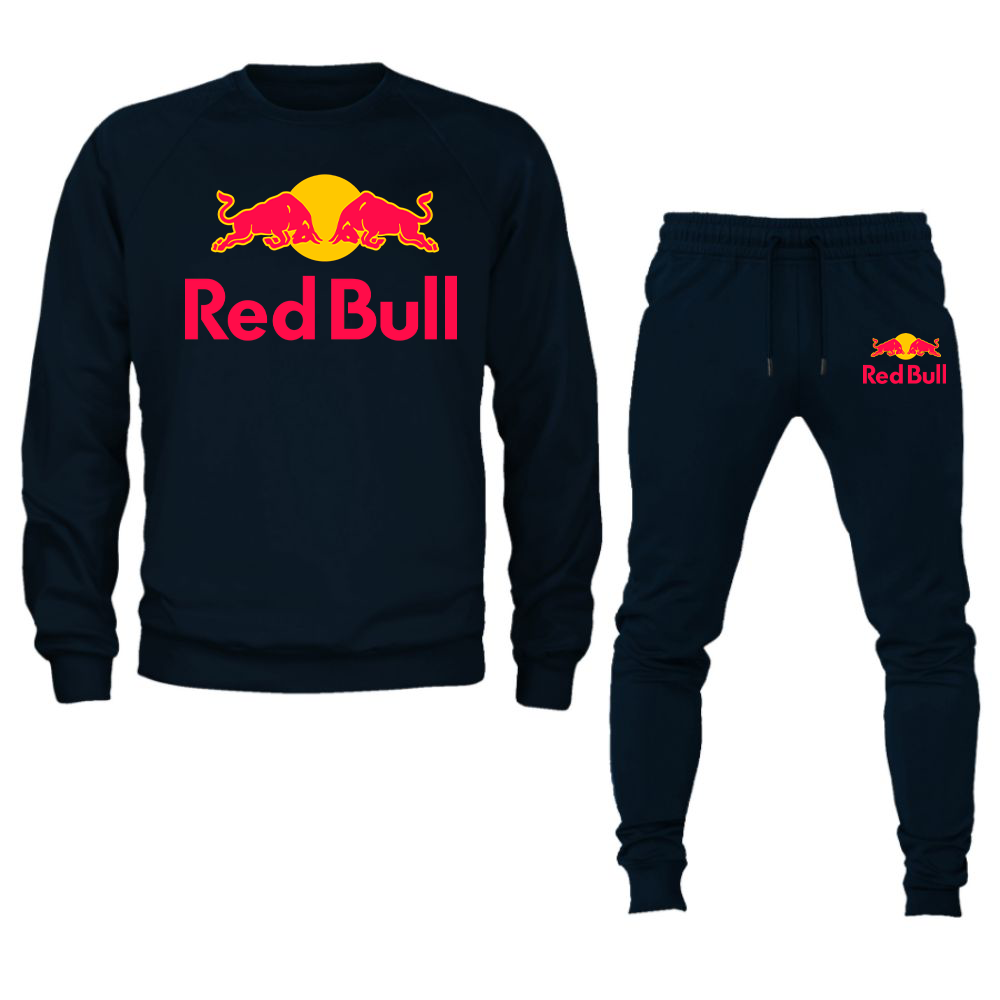 Men's Red Bull Crewneck Sweatshirt Joggers Set