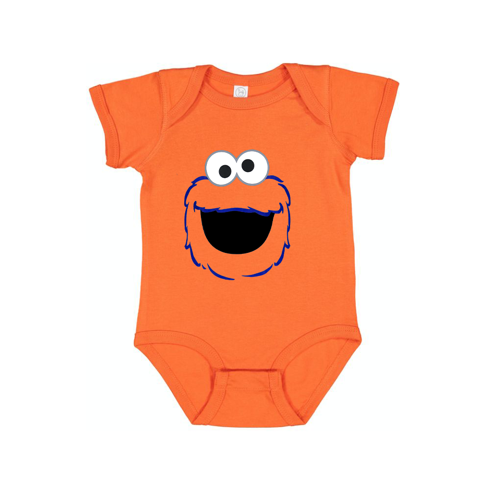 Sesame Street Cookie Monster face Baby Romper Onesie