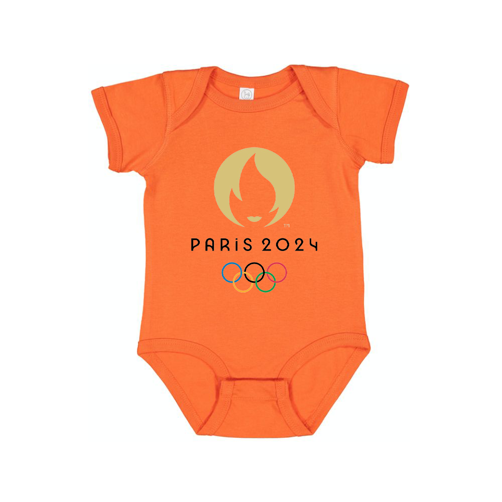 New Olympics 2024 Paris Logo Baby Romper Onesie
