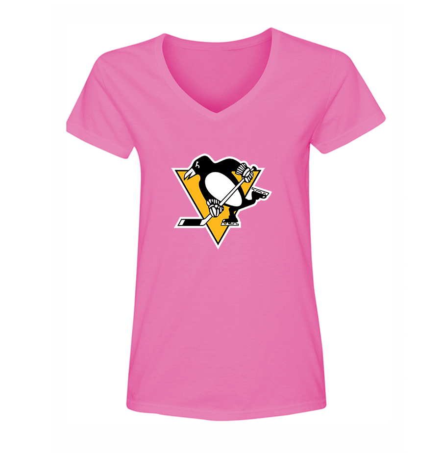 Women's NHL Pittsburgh Penguins V Neck T-Shirt
