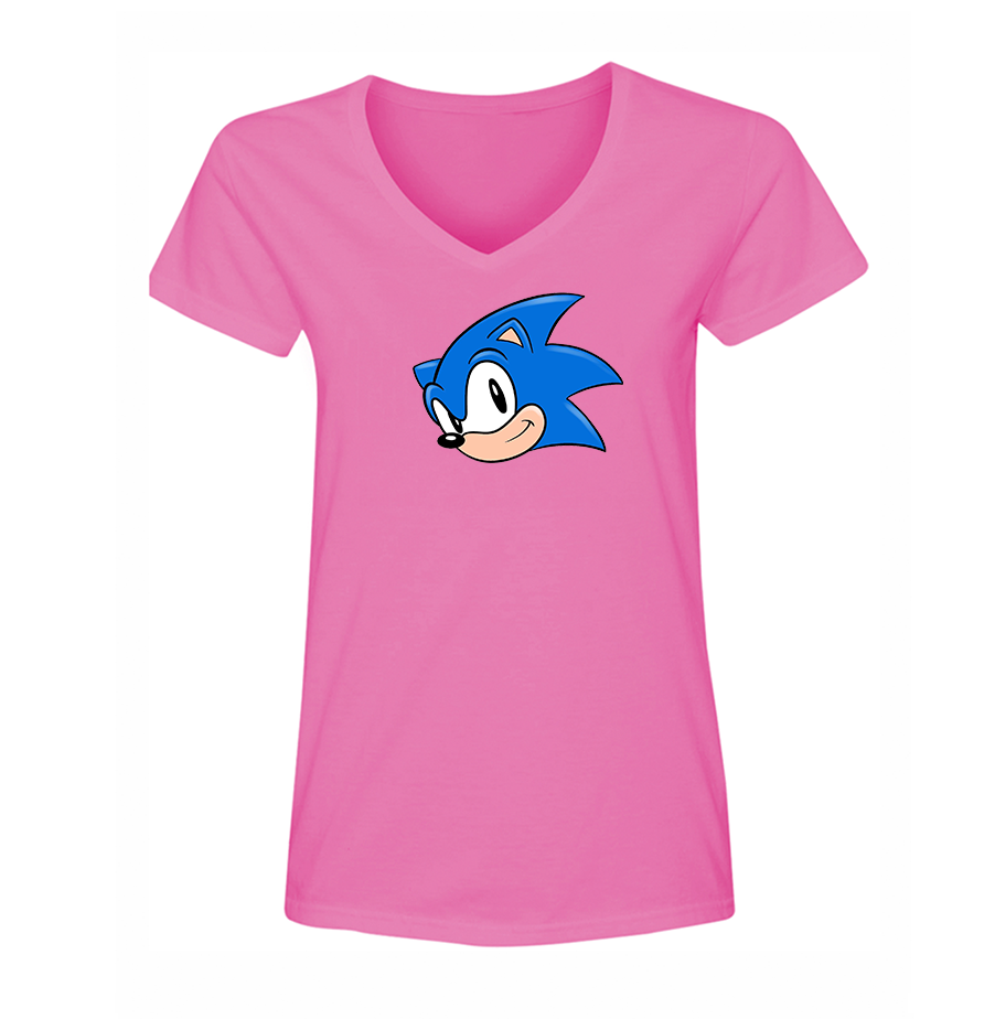 Women's Sonic the Hedgehog V Neck T-Shirt