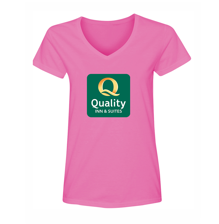 Women's Quality Inn & Suites V Neck T-Shirt