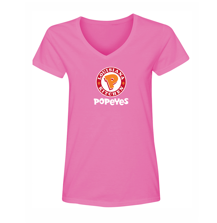 Women's Popeyes Louisiana Kitchen V Neck T-Shirt