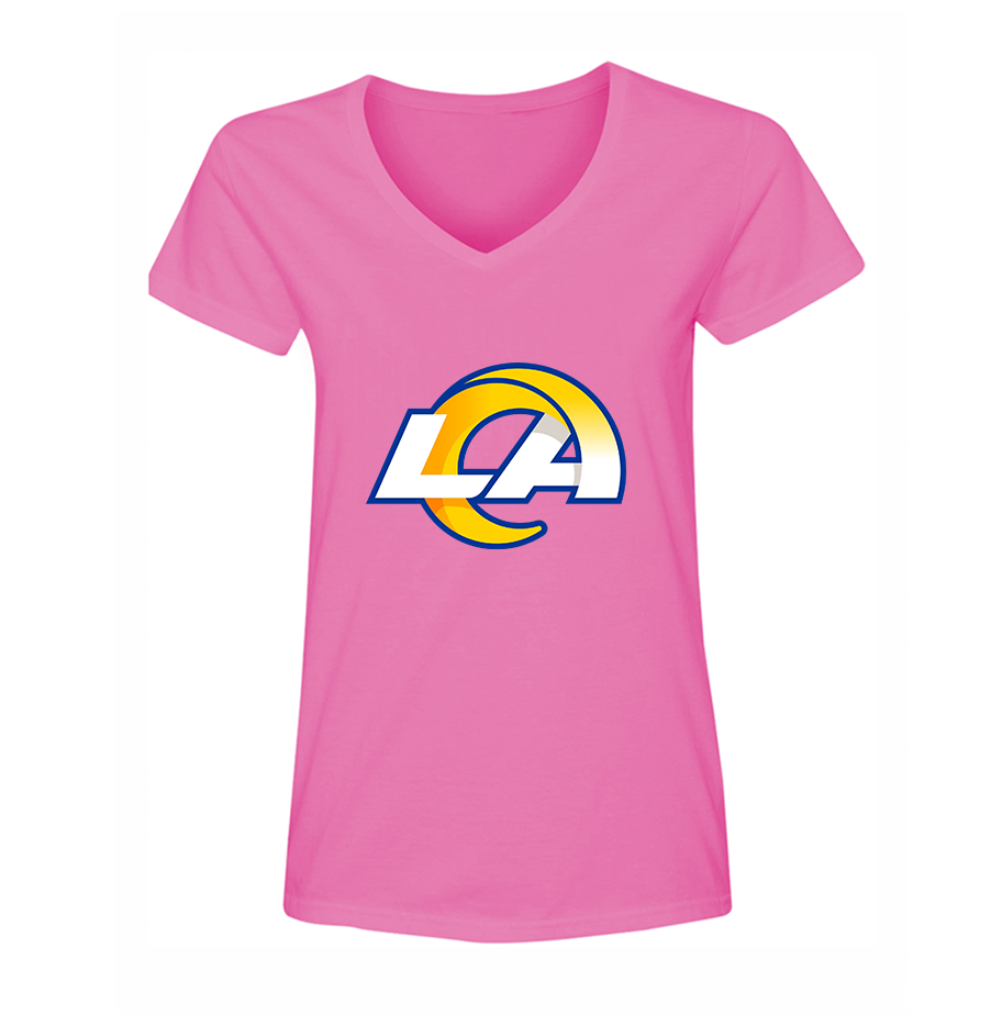 Women's Los Angeles Rams V-Neck T-Shirt