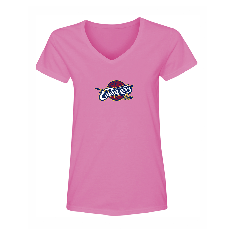Women's Cleveland Cavaliers V Neck T-Shirt