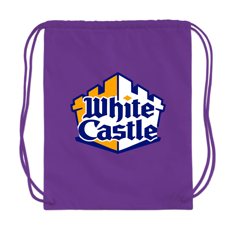 White Castle Drawstring Bag