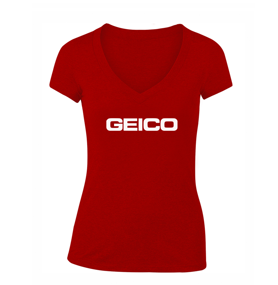 Women's Geico V Neck T-Shirt