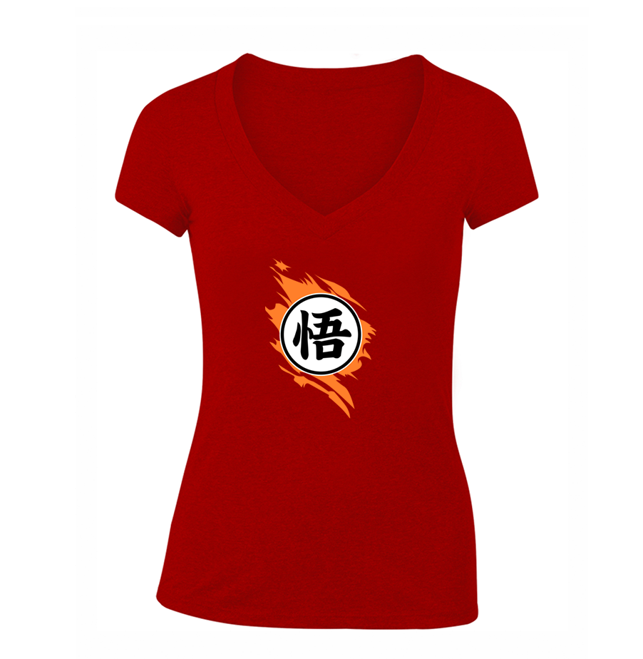 Women's Dragon Ball Z Goku V-Neck T-Shirt