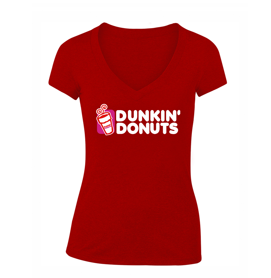 Women's Dunkin Donuts V Neck T-Shirt