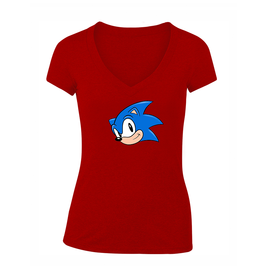 Women's Sonic the Hedgehog V Neck T-Shirt