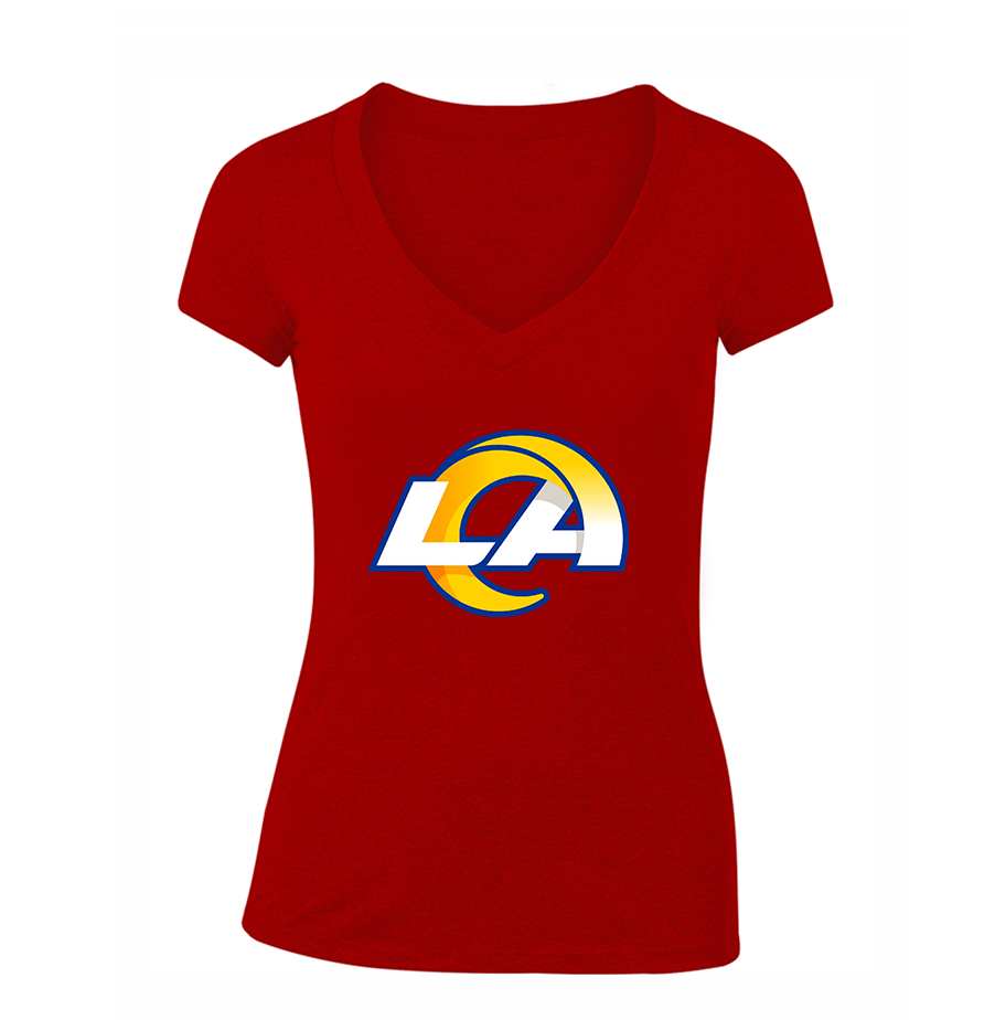 Women's Los Angeles Rams V-Neck T-Shirt