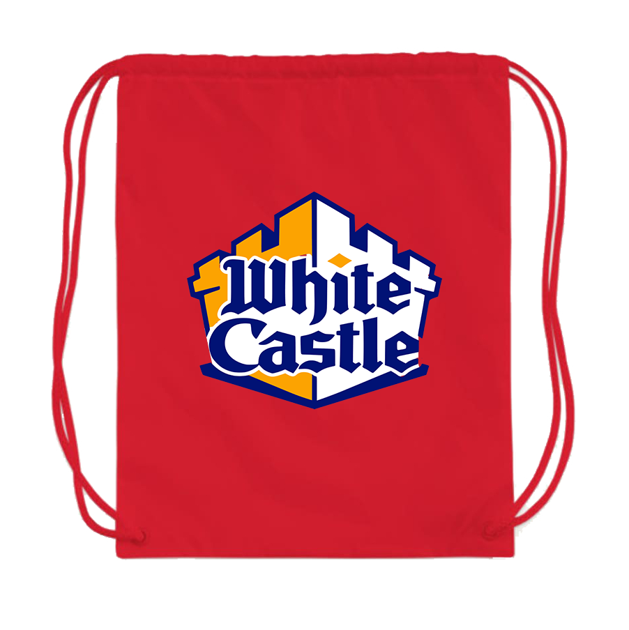 White Castle Drawstring Bag