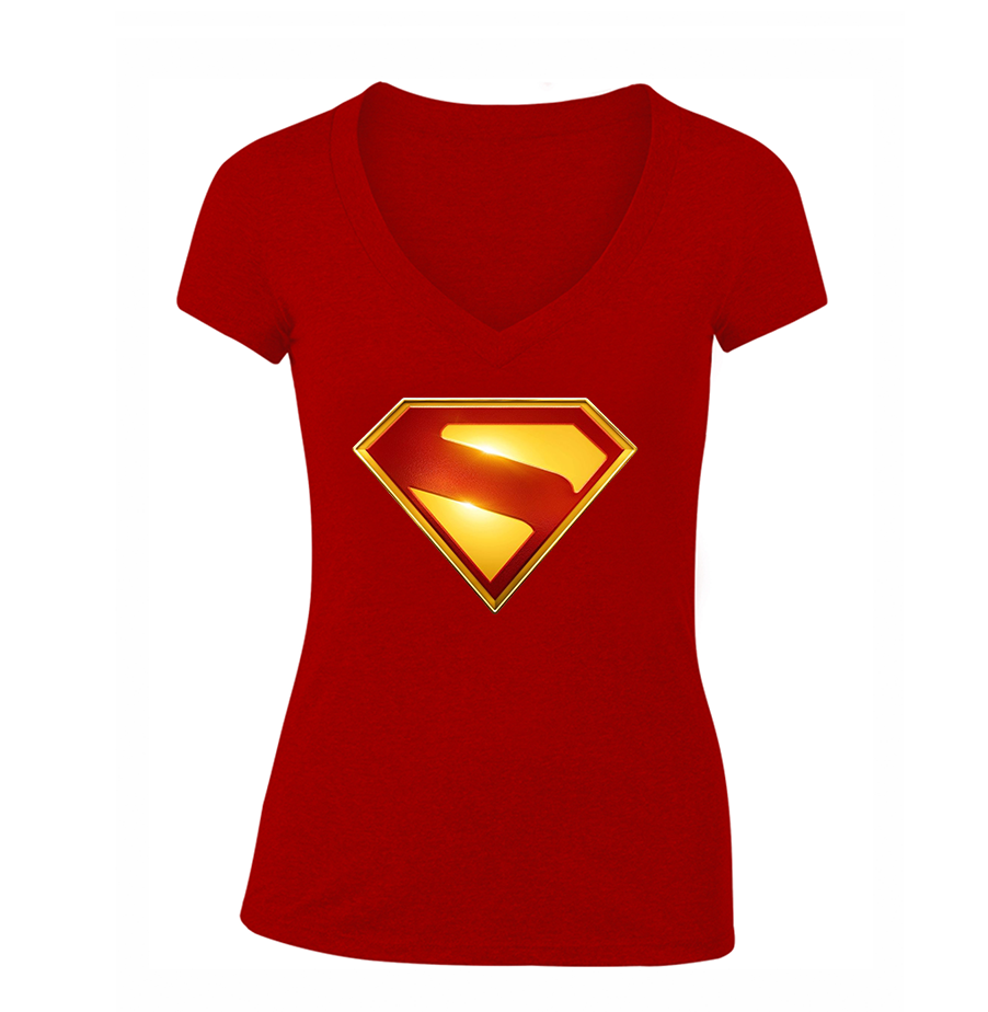 Women's Superman 2025 V Neck T-Shirt