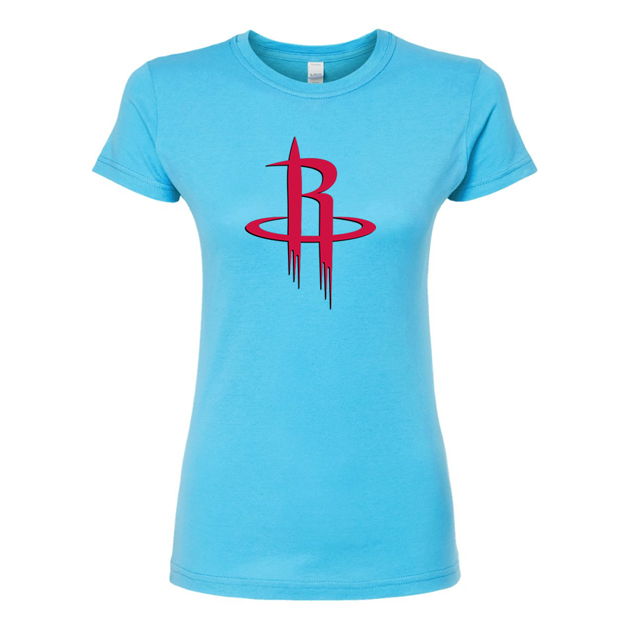 Women's Houston Rockets Round Neck T-Shirt