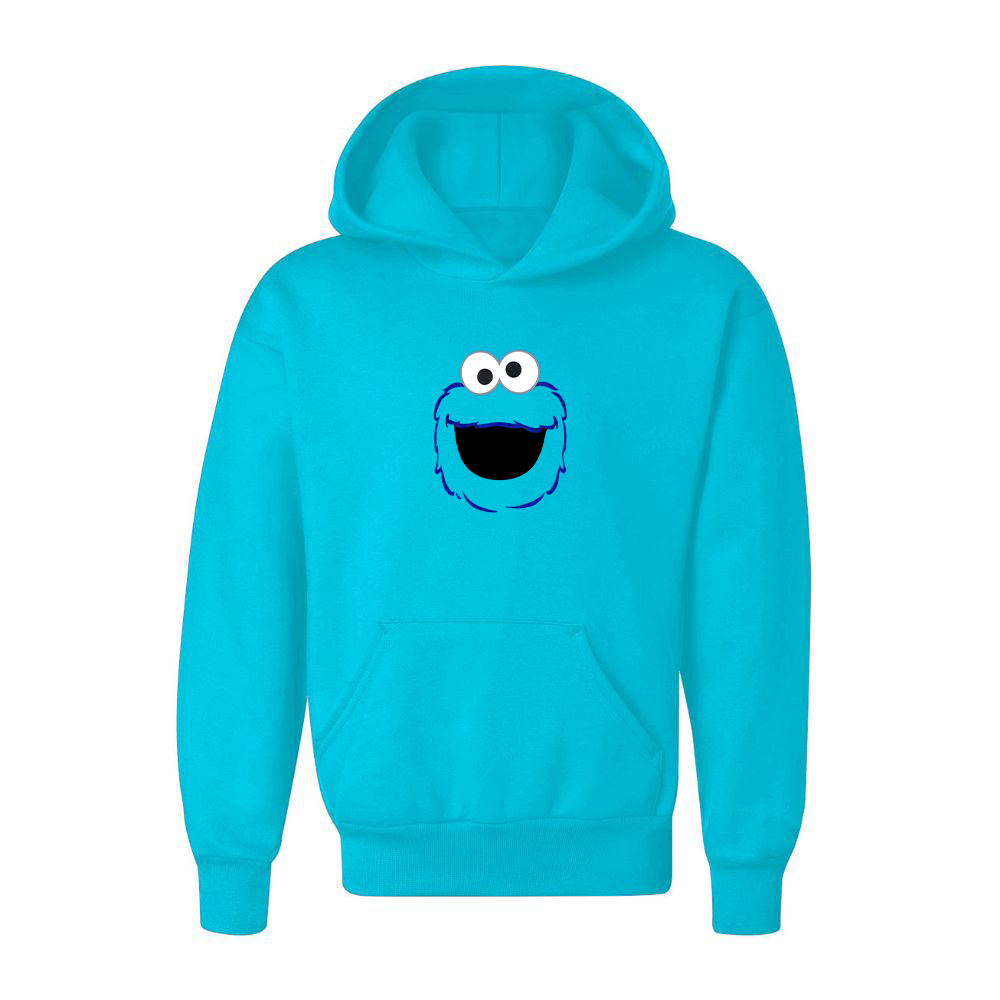 Youth Sesame Street Cookie Monster face Pullover Hoodie