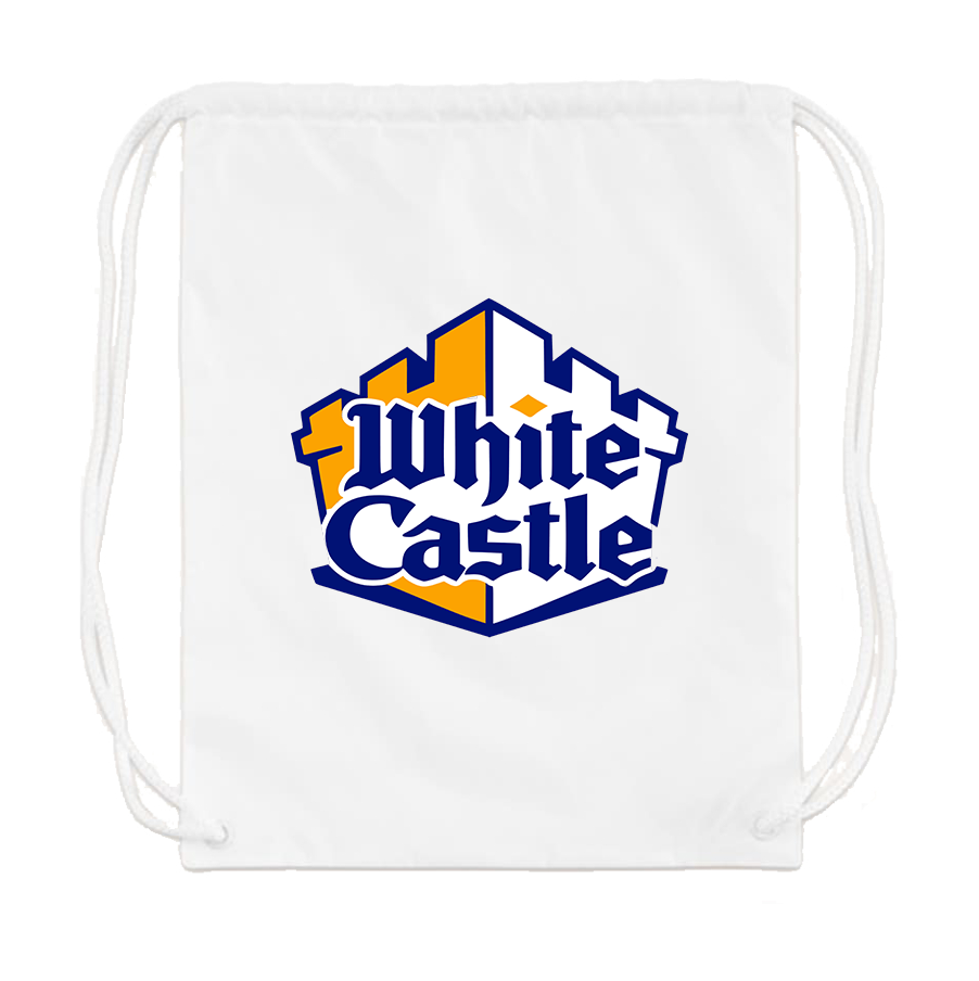 White Castle Drawstring Bag
