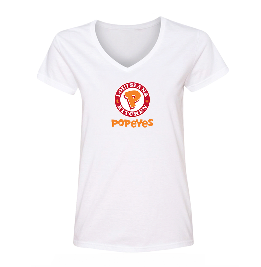 Women's Popeyes Louisiana Kitchen V Neck T-Shirt
