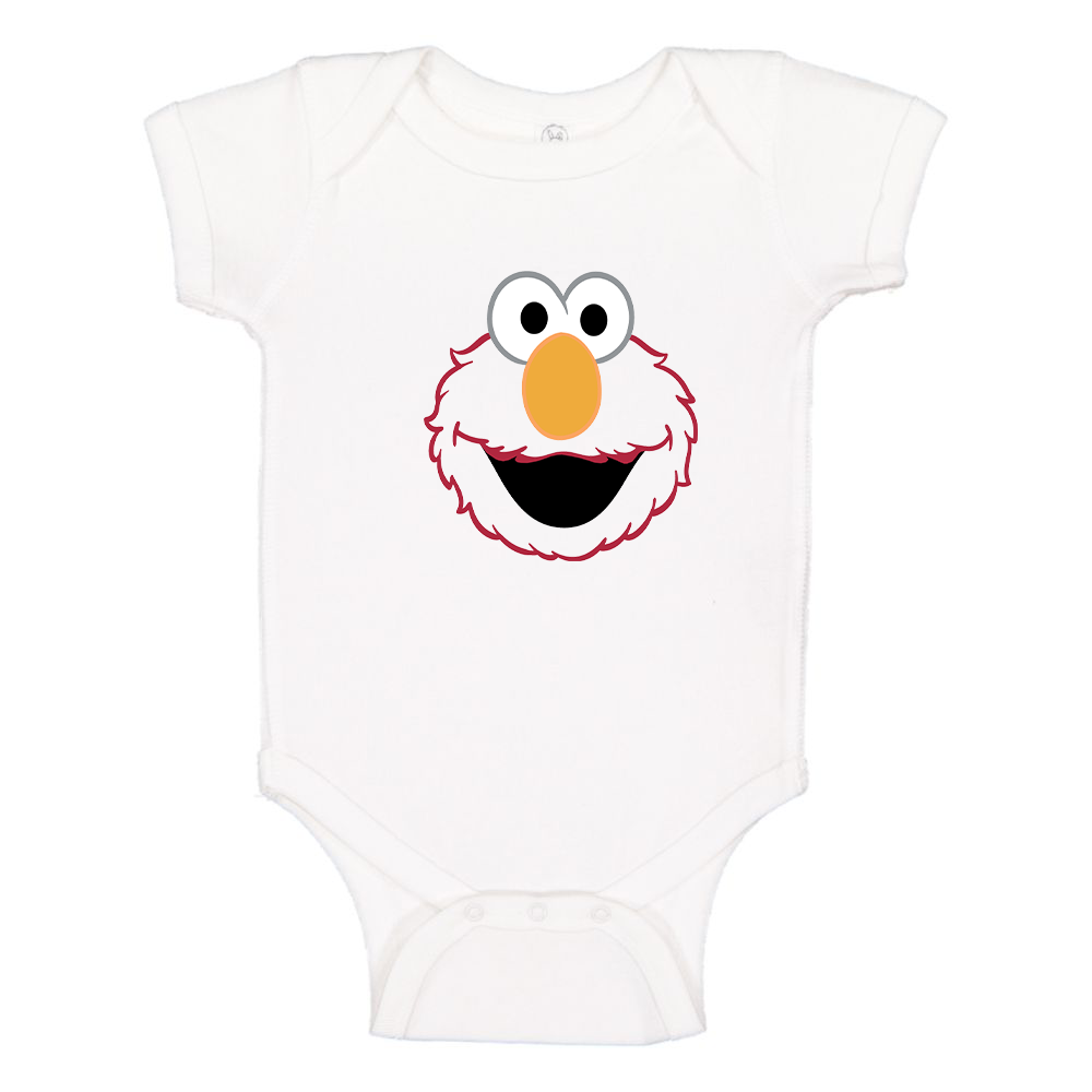 Sesame Street Elmo Face Baby Romper Onesie