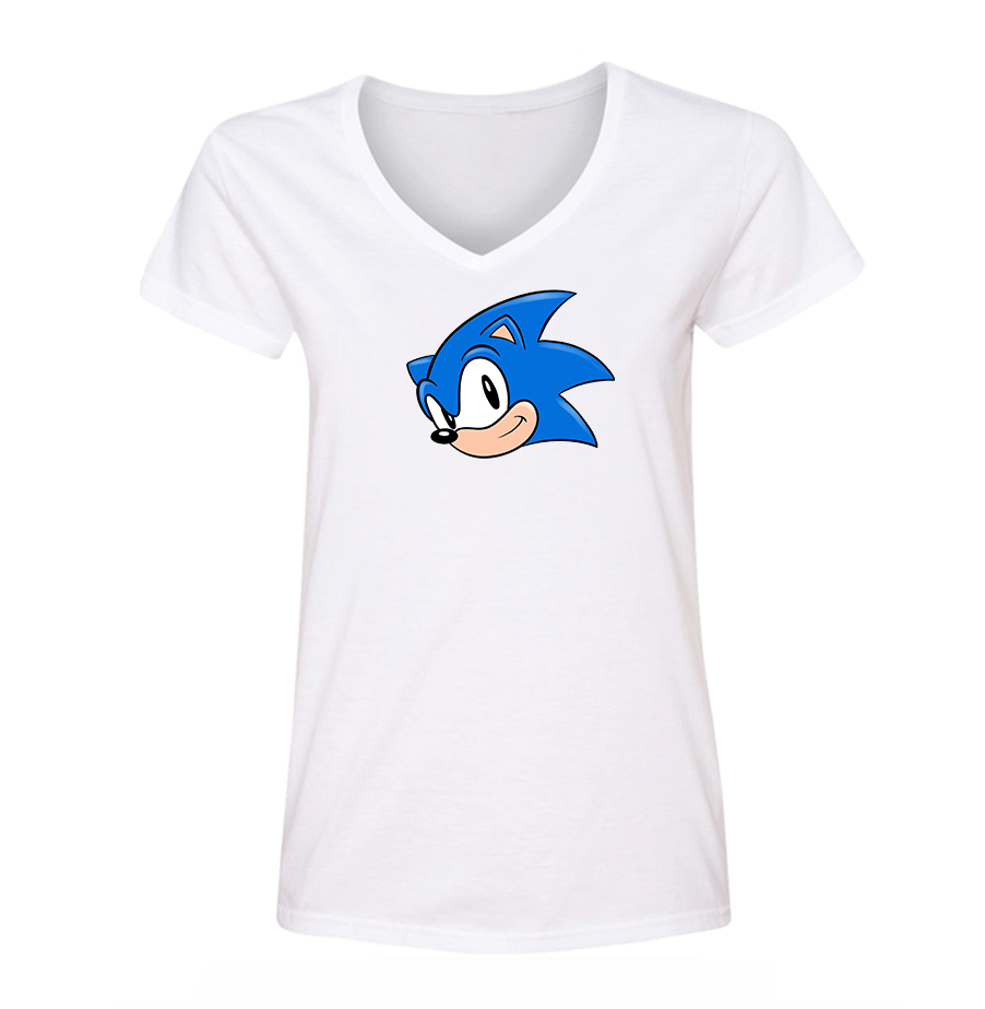 Women's Sonic the Hedgehog V Neck T-Shirt