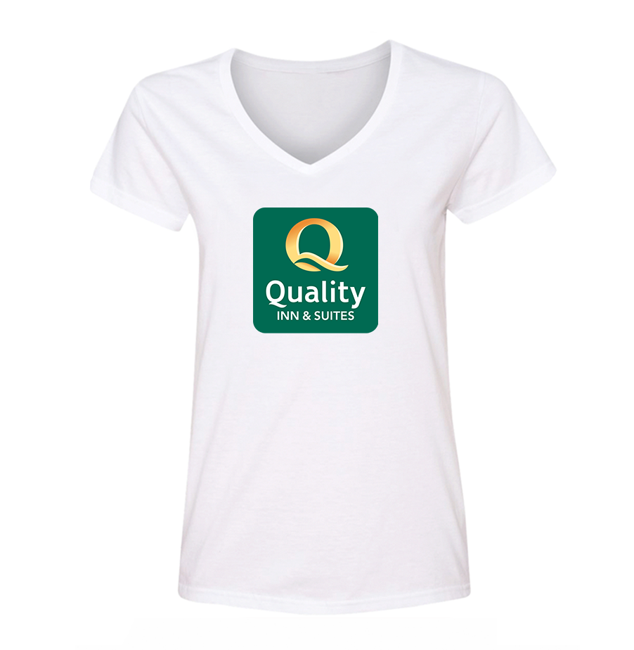 Women's Quality Inn & Suites V Neck T-Shirt