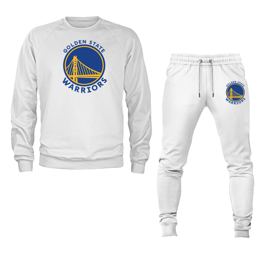 Unisex Golden State Warrior Crewneck Sweatshirt Joggers Suit