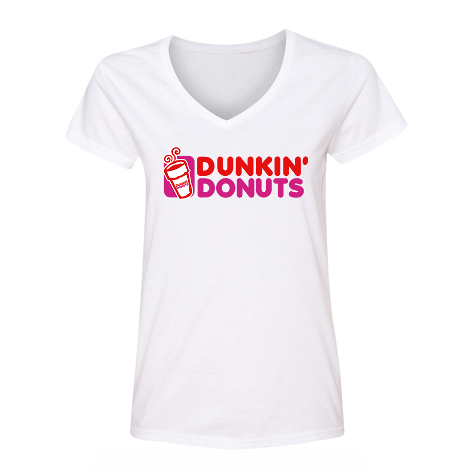 Women's Dunkin Donuts V Neck T-Shirt