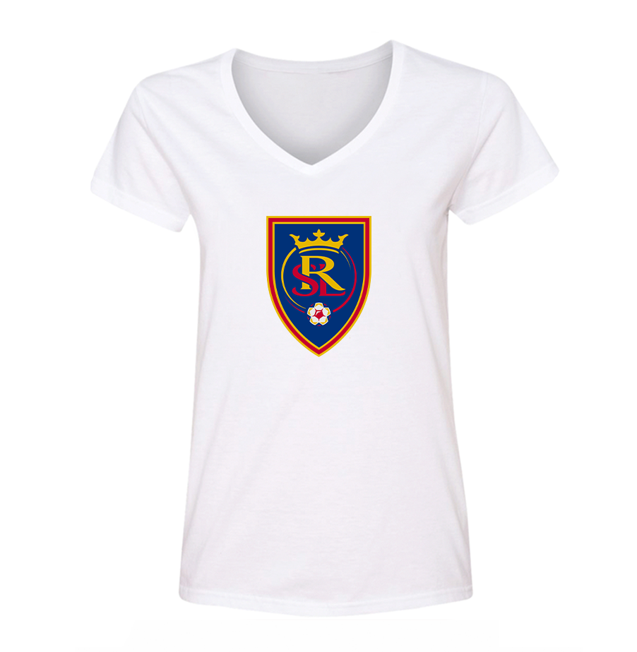 Women's Real Salt Lake Soccer V Neck T-Shirt