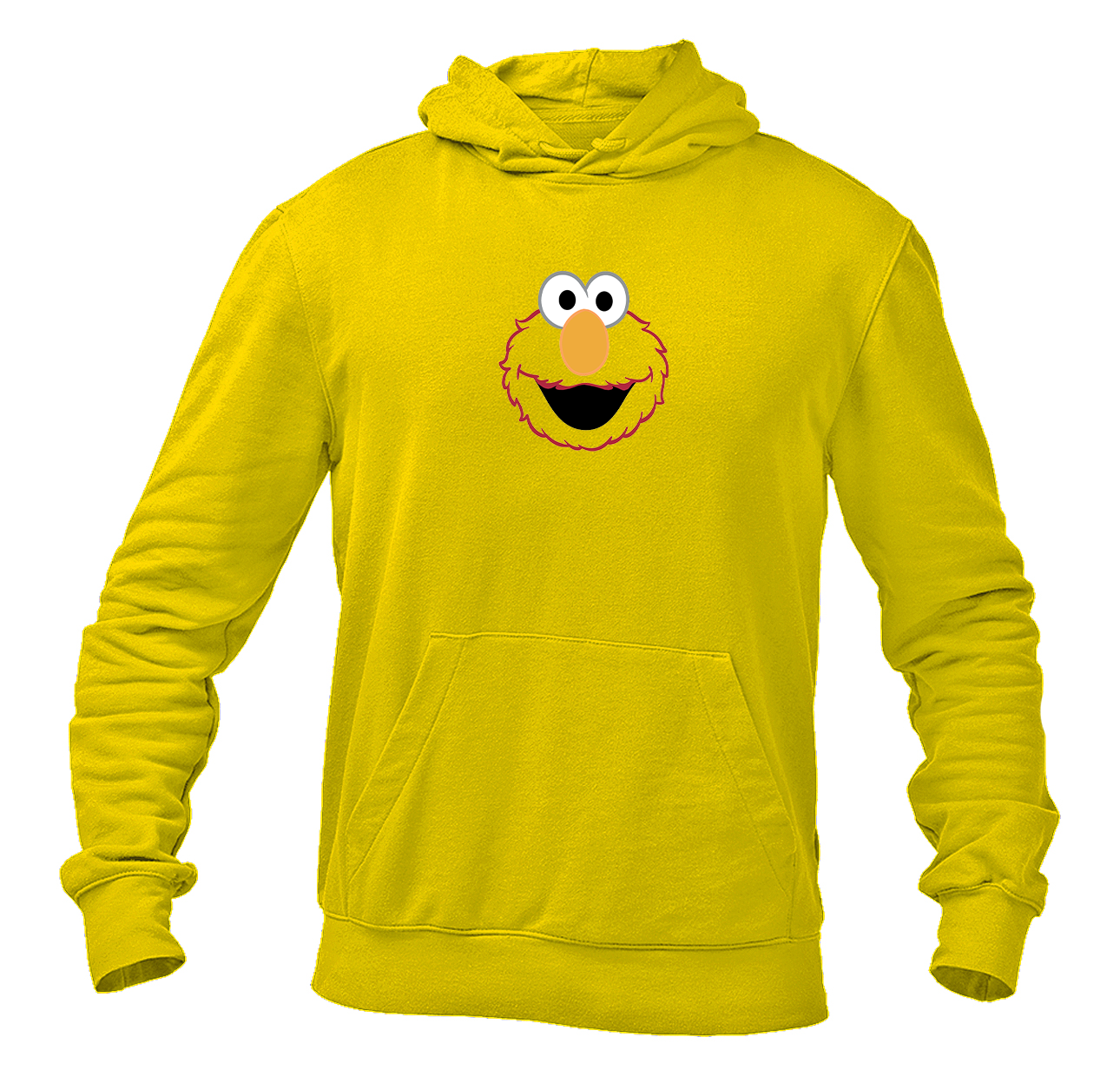 Men's Sesame Street Elmo Face Pullover Hoodie