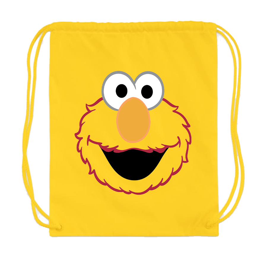 Sesame Street Elmo Face Drawstring Bag