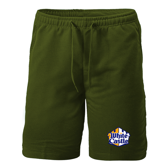 Men's White Castle Athletic Fleece Shorts